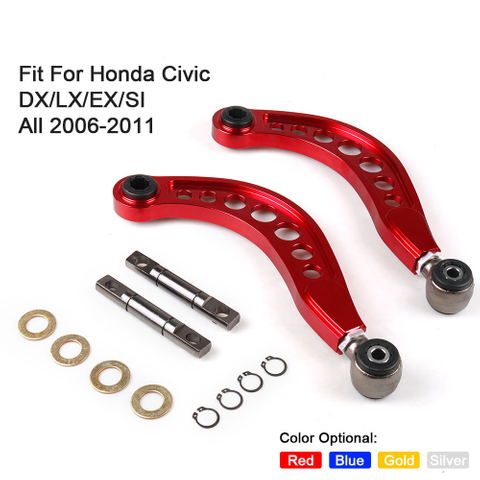 Performance Aluminum Rear Lower Control Arm Camber Arm Kits For Honda Civic 06-11